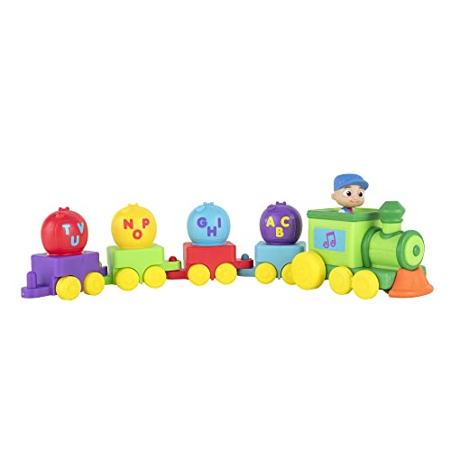 Musical Alphabet Train With JJ-Features Alphabet Train With Music,Sounds & Phrases-4 Alphabet Wagons,1 JJ Conductor Figure-Plays Clips Of ABC Song -Toys For Kids And Preschoolers - Interactive Railway Play Set