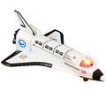 Light Up Space Shuttle Toy 1PC Battery Operated Spaceship Toy With LEDs Sounds And Pullback Motion Outer Space Party Decoration Great Space Gifts For Boys And Girls 6 Inches - Space-Themed Activity Set