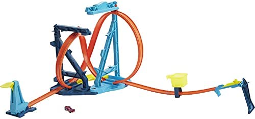 Budget Track Set And 1:64 Scale Toy Car Track And Loop Building Kit With Adjustable Set-Ups And Jump Infinity Loop Kit - Creative Track-Building Edition