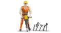 Budget Construction Worker With Accessories - Hands-On Tractor Play Collection