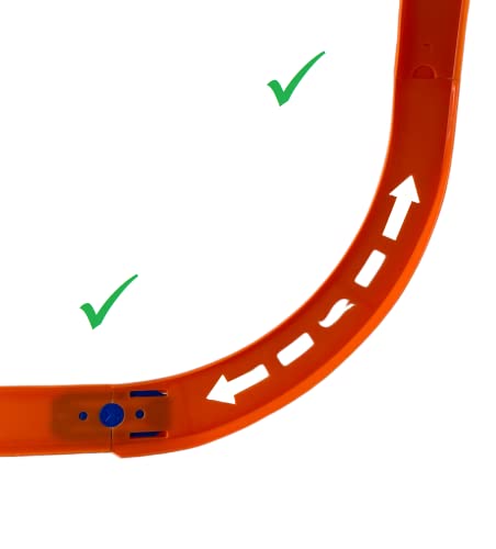 Curve Tracks Expansion Packs Includes 8 Curved Track Pieces & 4 Connectors 10 Long - Creative Track-Building Edition