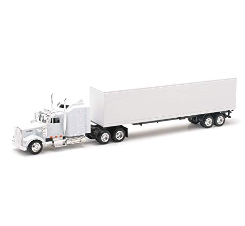 Kenworth W900 Plain White Unmarked 1/43 15843 - Hands-On Tractor Play Collection