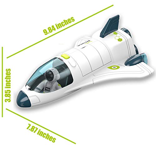Budget Space Shuttle Spacecraft Airplane Toys For Kids With Lights & Sound & Astronaut Figure,Spaceship Toys For Any Interstellar Mission Adventure,Toy Rocket Gift For Boys 3-5-8 - Space-Themed Activity Set