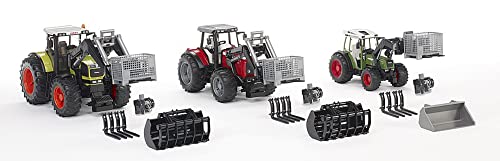 Top 10 Toys – Construction Realistic Attachments And Accessories For Frontloader Vehicle Including A Basket Pallet Winch And Forks – Ages 3+ - Hands-On Tractor Play Collection