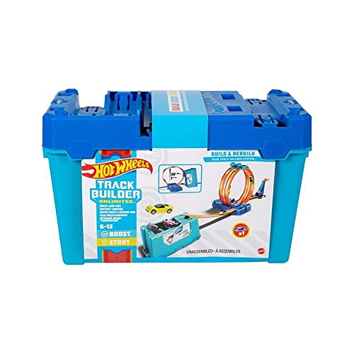 Deals Track Builder Multi Loop Box Ultimate Storage 10 Feet Of Track Connectors Launcher Diecast Car Portable Ages 4 And Abov - Creative Track-Building Edition