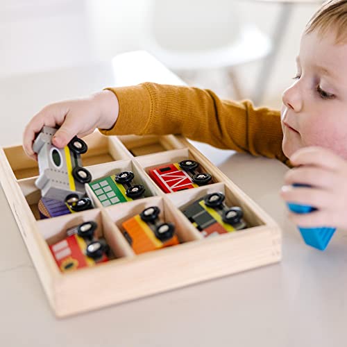 Wooden Train Cars (8 Pcs) – Magnetic Train Wooden Train Toys Train Sets For Toddlers And Kids Ages 3+ - Interactive Railway Play Set