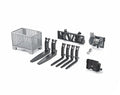 Top 10 Toys – Construction Realistic Attachments And Accessories For Frontloader Vehicle Including A Basket Pallet Winch And Forks – Ages 3+ - Hands-On Tractor Play Collection