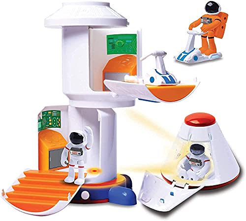 Top 10 Stro Venture Space Playset – Toy Space Station & Space Capsule With Lights And Sound & 2 Astronaut Figurine Toys For Boys And Girls - Space-Themed Activity Set