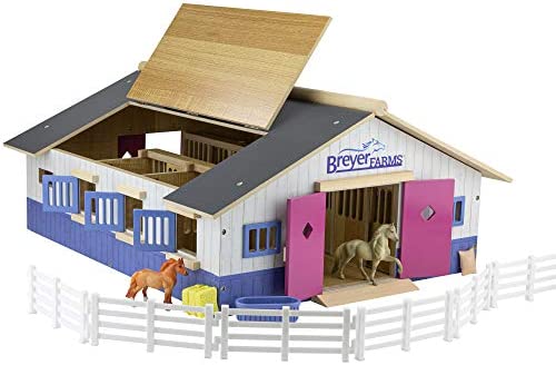 Top 10 Horses Unicorn Magic Wooden Stable Playset With 6 Unicorns 6 Piece Playset 6 Stablemates Unicorns Included 6 H X 9 L X 2.5 D 1:32 Scale Model 59218 Multicolo - Hands-On Tractor Play Collection