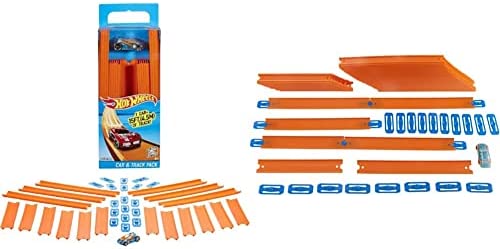 Track Builder Straight Track With Car Styles May Vary - Creative Track-Building Edition