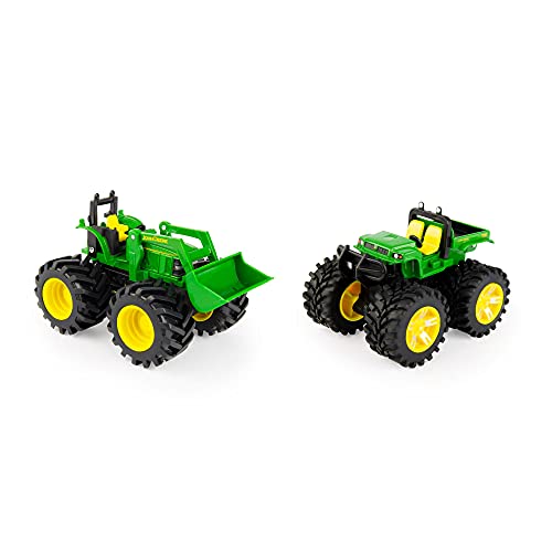 Toddler Toys Monster Treads Super Scale Combine Toy Set With 2 Extra Monster Treads Vehicles Ages 3+ G - Hands-On Tractor Play Collection