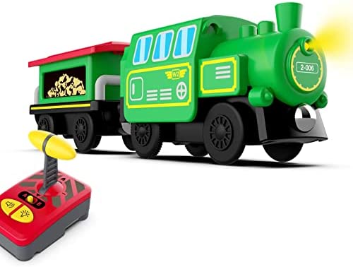 Budget Wooden Train Accessories Battery Operated Locomotive Train Remote Control Train For Track Set Powerful Engine Train Vehicles Fit All Major Brands Track Railway System (Battery Not Included) - Interactive Railway Play Set