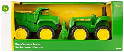 Sandbox Vehicle Set — Includes Dump Truck Toy And Tractor Toy With Loader — Girl And Boy Toys — Ages 18 Months And Up — 6 Inch — 2 Count - Hands-On Tractor Play Collection