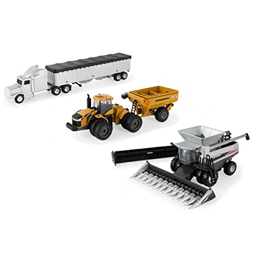 1/64 AGCO 4 Piece Harvesting Set With Gleaner A86 Combine 16420 - Hands-On Tractor Play Collection
