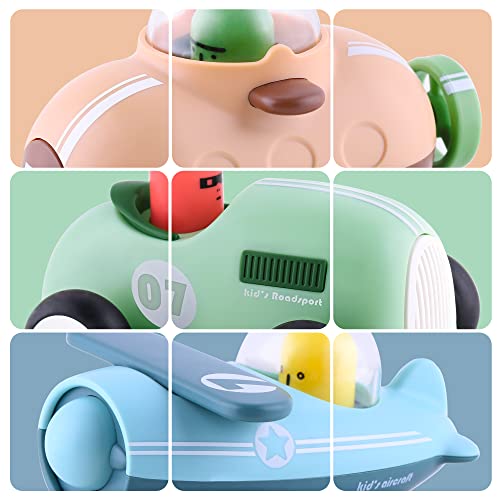 Promo Baby Car Toys W/ Lights Music Toddler Push And Go Friction Powered Toy Set Kids Electronic Submarines Vehicle Playset Birthday Gift For 12 18 Month 1 2 3 Years Old Boys Girls Infants - Naval-Themed Activity Set