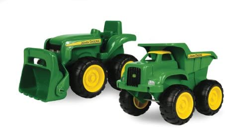 Sandbox Vehicle Set — Includes Dump Truck Toy And Tractor Toy With Loader — Girl And Boy Toys — Ages 18 Months And Up — 6 Inch — 2 Count - Hands-On Tractor Play Collection
