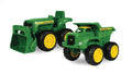 Sandbox Vehicle Set — Includes Dump Truck Toy And Tractor Toy With Loader — Girl And Boy Toys — Ages 18 Months And Up — 6 Inch — 2 Count - Hands-On Tractor Play Collection