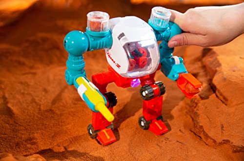 Stro Venture Mars Walker Mars Mission Space Toy Transformable Explorer Robot With Light Astronaut Figure And Accessories Transform From Walking To Driving Mode - Space-Themed Activity Set