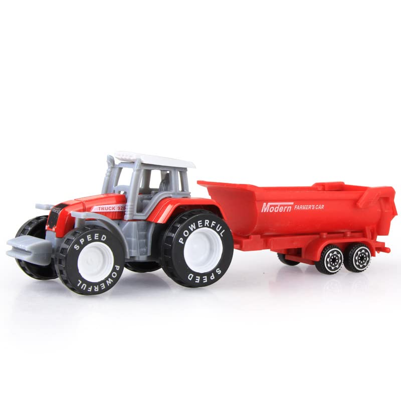 Kid s Farm Tractor Toys With Trailers ,Alloy And ABS Toy Truck Realistic Tractor Vehicle Value Play Set Set Of 4 - Hands-On Tractor Play Collection