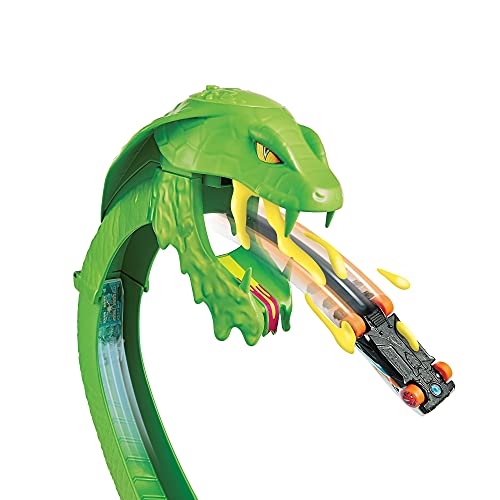Deals Toxic Snake Strike Challenge Play Set With Slime For Kids 5 Years Old & Up Includes One 1:64 Scale Hot Wheels Vehicle Connects To Other Sets Single Or Multicar Play - Creative Track-Building Edition