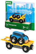 Promo World – 33577 Car Transporter 2 Piece Toy Train Accessory For Kids Ages 3 And Up - Interactive Railway Play Set