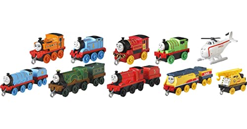 Deals Price Thomas & Friends Sodor Steamies 10-Pack Of Die-Cast Metal Push-Along Train Engines And Vehicles For Preschool Kids Ages 3 And Up - Interactive Railway Play Set