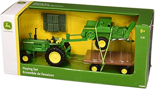 Promo TOMY John Deere Die Cast Haying Set G - Hands-On Tractor Play Collection
