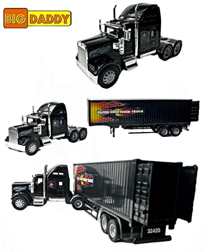 Rig Heavy Duty Tractor Trailer Transport Series Big Box Tractor Trailer (Colors May Vary) - Hands-On Tractor Play Collection