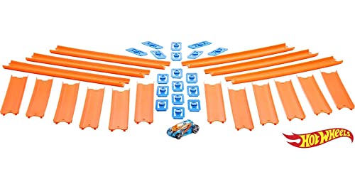 Track Builder Straight Track With Car Styles May Vary - Creative Track-Building Edition