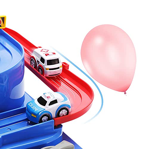 Kids Race Track Toys For Boy Car Adventure Toy For 3 4 5 6 7 Years Old Boys Girls Puzzle Rail Car City Rescue Playsets Magnet Toys W/ 3 Mini Cars Preschool Educational Car Games Gift Toys - Creative Track-Building Edition
