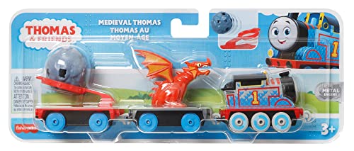 Thomas & Friends Medieval Thomas Engine Die-cast Push-Along Toy Train For Preschool Kids Ages 3 Years And Old - Interactive Railway Play Set