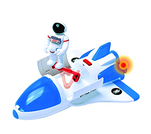 Stro Venture Space Playset – Toy Space Shuttle & Space Rover With Lights And Sound & 2 Astronaut Figurine Gift Toys For Boys And Girls - Space-Themed Activity Set