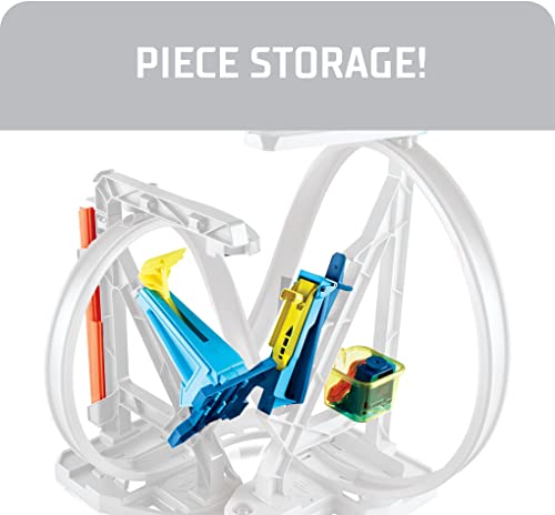 Budget Track Set And 1:64 Scale Toy Car Track And Loop Building Kit With Adjustable Set-Ups And Jump Infinity Loop Kit - Creative Track-Building Edition