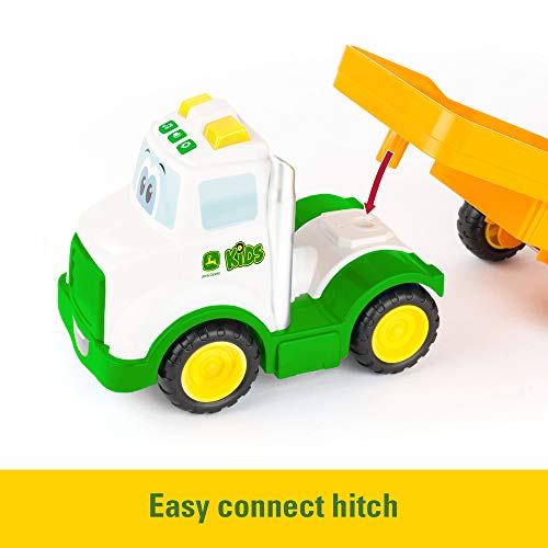 Lights & Sounds Farmin Friends Toy Hauling Set With Toy Truck And Backhoe Tractor Toy Ages 18 Months And Up - Hands-On Tractor Play Collection