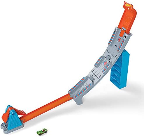 Rapid Raceway Champion Action Hot Wheels Championship Track Speed Boost Oval Track Ages 4 And Older - Creative Track-Building Edition