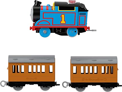 Thomas & Friends Motorized Talking Thomas Engine With Annie & Clarabel Battery-Powered Toy Train With Character Sounds And Phra - Interactive Railway Play Set