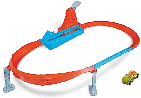 Rapid Raceway Champion Action Hot Wheels Championship Track Speed Boost Oval Track Ages 4 And Older - Creative Track-Building Edition