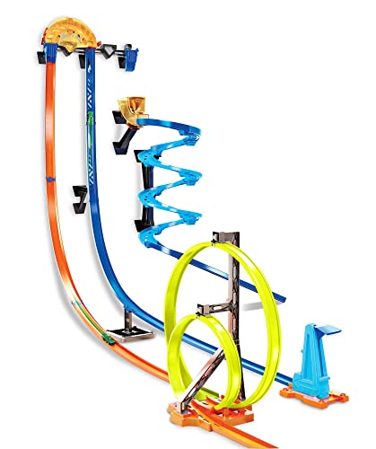 Track Builder Vertical Launch Set 50 Inches High 3 Stunt Configurations Ages 6 To 10 3M Command Strips Amazon Exclusive - Creative Track-Building Edition
