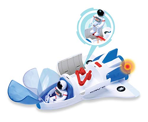 Pace Playset – Toy Space Shuttle Space Station & Space Rover With Lights And Sound & 2 Astronaut Figurine Toys For Boys And Girls - Space-Themed Activity Set