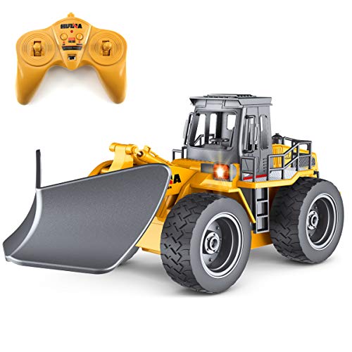 Deals Fisca RC Truck Remote Control Snow Plow 6 Channel 2.4G Alloy Snow Sweeper Vehicle 4WD Tractor Toy With Lights For Kid - Hands-On Tractor Play Collection