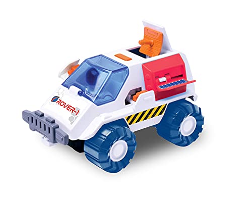 Pace Playset – Toy Space Shuttle Space Station & Space Rover With Lights And Sound & 2 Astronaut Figurine Toys For Boys And Girls - Space-Themed Activity Set