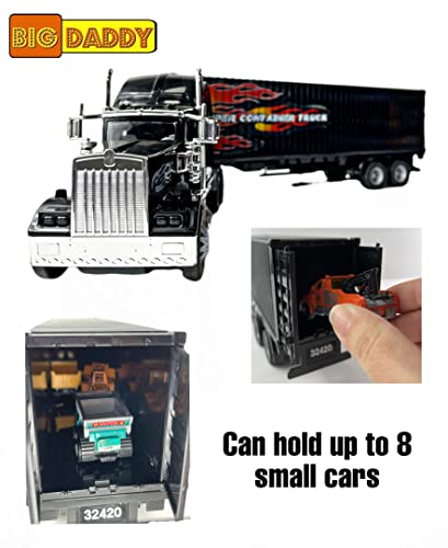 Rig Heavy Duty Tractor Trailer Transport Series Big Box Tractor Trailer (Colors May Vary) - Hands-On Tractor Play Collection