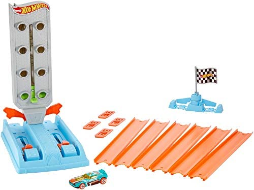 Rapid Raceway Champion Action Hot Wheels Championship Track Speed Boost Oval Track Ages 4 And Older - Creative Track-Building Edition