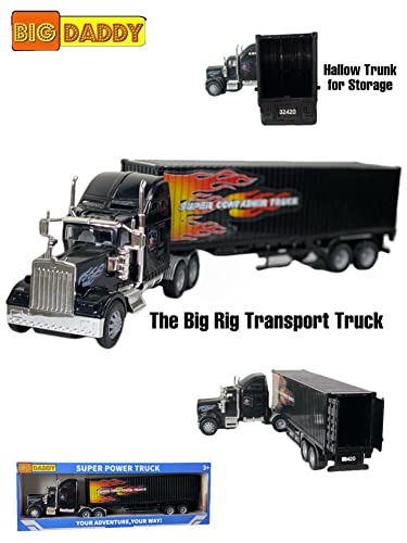 Rig Heavy Duty Tractor Trailer Transport Series Big Box Tractor Trailer (Colors May Vary) - Hands-On Tractor Play Collection