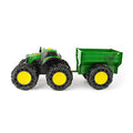 Toddler Toys Lights And Sounds Monster Treads Tractor Toy With Wagon 8 Inch Green Ages 3+ Red - Hands-On Tractor Play Collection