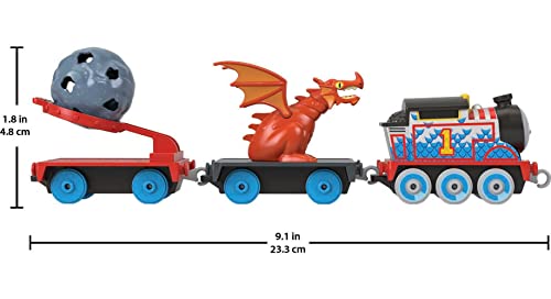 Thomas & Friends Medieval Thomas Engine Die-cast Push-Along Toy Train For Preschool Kids Ages 3 Years And Old - Interactive Railway Play Set