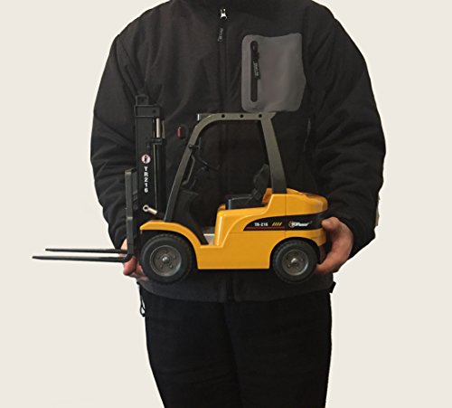 Deals Jumbo Remote Control Forklift 13 Inch Tall 8 Channel Full Functional Professional RC Forklift Construction Toys High Powered Motors 1:10 Scale – Heavy Metal – (TR-216) - Hands-On Tractor Play Collection