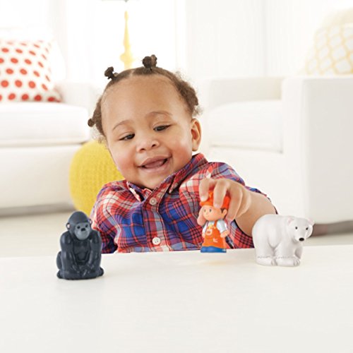 Little People Zoo Train Toy With Music And Sounds For Toddlers 1 Conductor And 2 Animal Toy Figures Choo-Choo Zoo Train - Interactive Railway Play Set