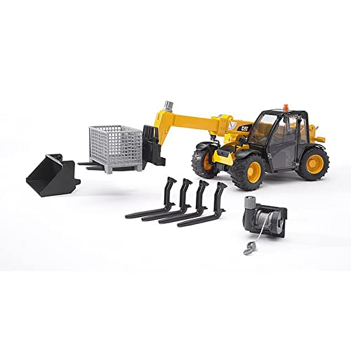 Top 10 Toys – Construction Realistic Attachments And Accessories For Frontloader Vehicle Including A Basket Pallet Winch And Forks – Ages 3+ - Hands-On Tractor Play Collection