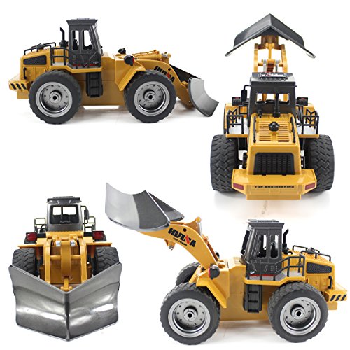 Deals Fisca RC Truck Remote Control Snow Plow 6 Channel 2.4G Alloy Snow Sweeper Vehicle 4WD Tractor Toy With Lights For Kid - Hands-On Tractor Play Collection
